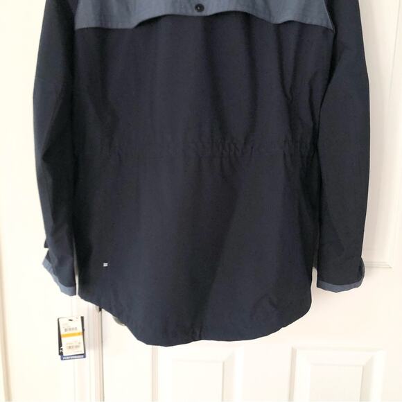 Nautica Men’s Blue Colorblock High Windbreaker Anorak Zip Up Jacket NWT Small - Picture 9 of 13